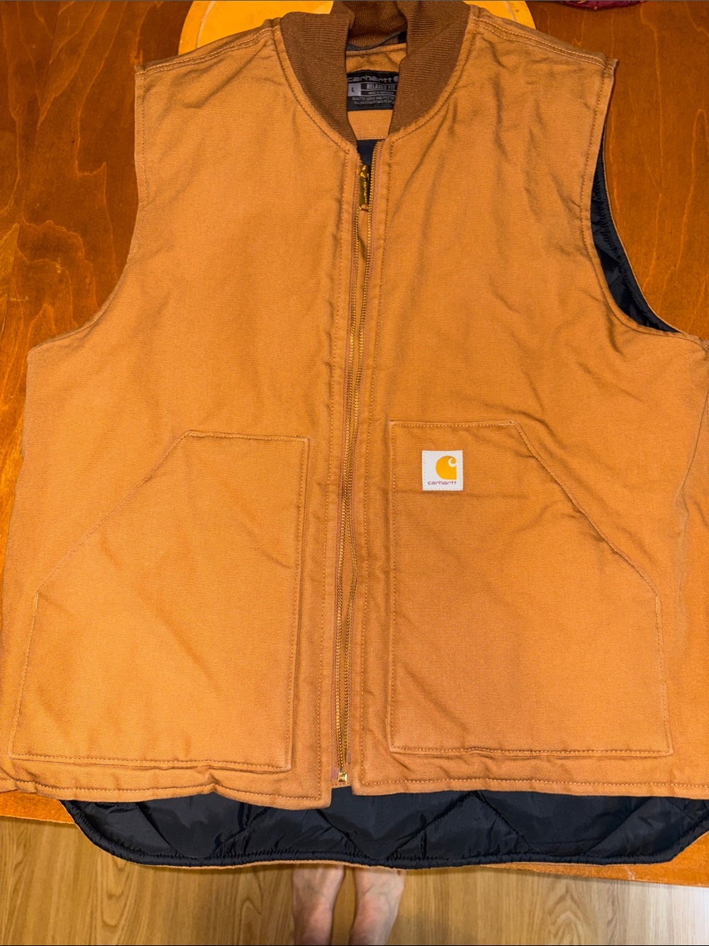 Carhartt Men's Duck Work Vest in Carhartt Brown